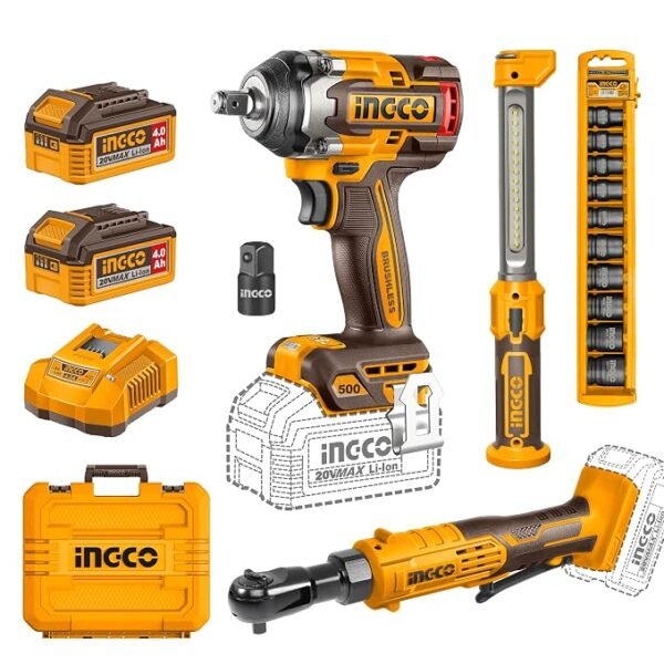 20v High-Torque Impact Wrench and 20v Mid-Torque Impact Wrench Combo Kit