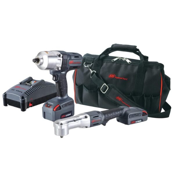1/2” 20v High Torque Impact Wrench and 3/8” Right Angle Impact Wrench Combo Kit